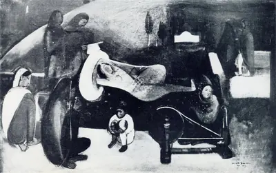 Amrita Sher-Gil (Artist), Siesta, 1937, Painting