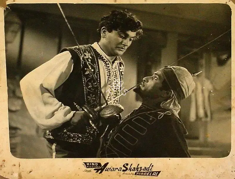Pyarelal (Producer), Awara Shahzadi, 1956, Lobby Card