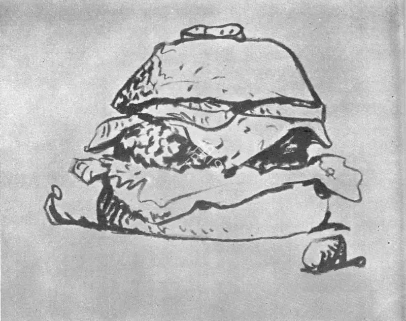 Oldenburg (Artist), Hamburger, 1962, Painting