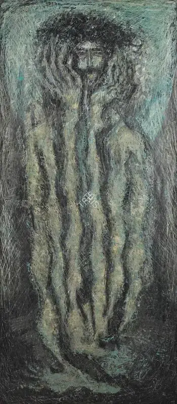 Sadequain (Artist), Crucifixion, 1968, Painting