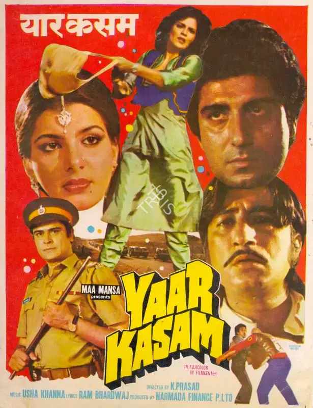 K. Prasad (Director), Yaar Kasam, 1985, Song-Synopsis Booklet