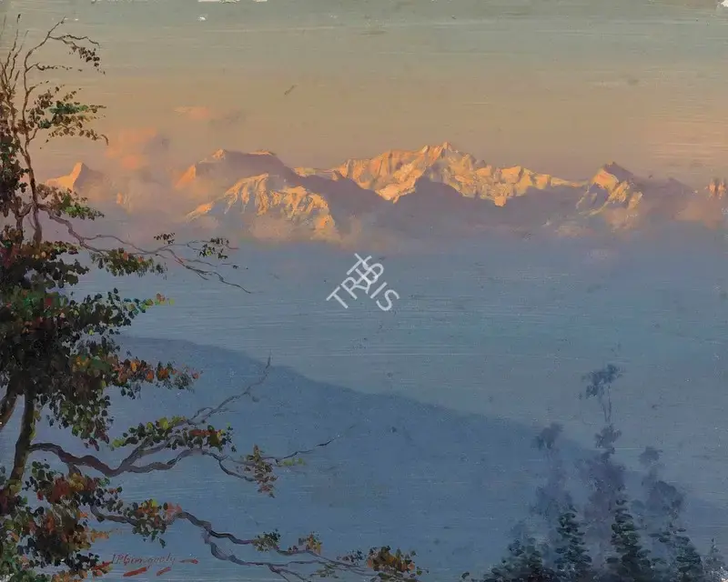 Gangooly, J.P. (Artist). Untitled (Himalayan Landscape), n.d. | Painting, Ch.Lon/26.05.16, 2016 · Christie's