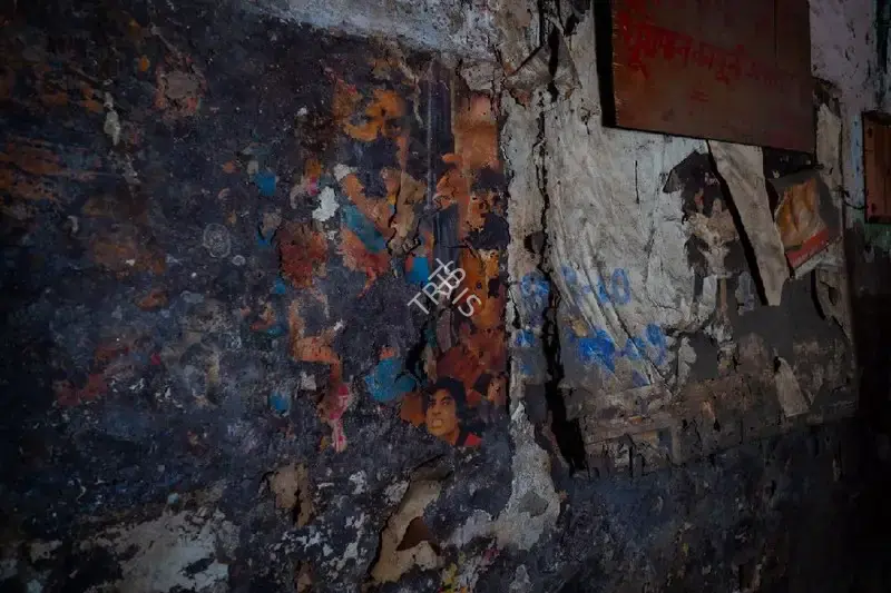 Hemant Chaturvedi (Photographer), Robin Talkies, Delhi- Torn Poster, 2024, Contemporary Photograph