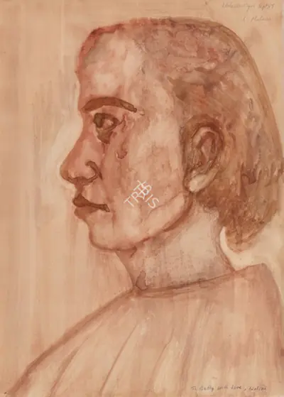 Nalini Malani (Artist), Adolescent Girl, 1987, Painting