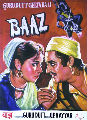Guru Dutt (Director), Baaz, 1953, Full Sheet Poster