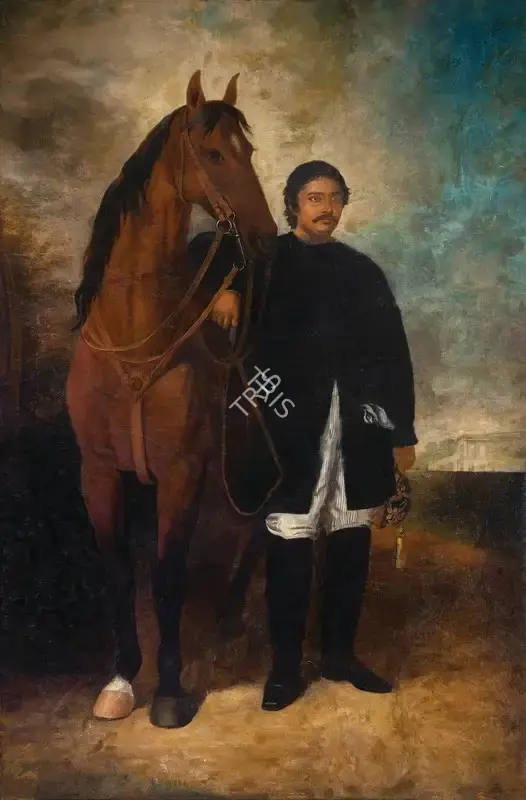 Benjamin Hudson (Artist), Portrait of Rajah Pratap Chandra Sinha, Painting