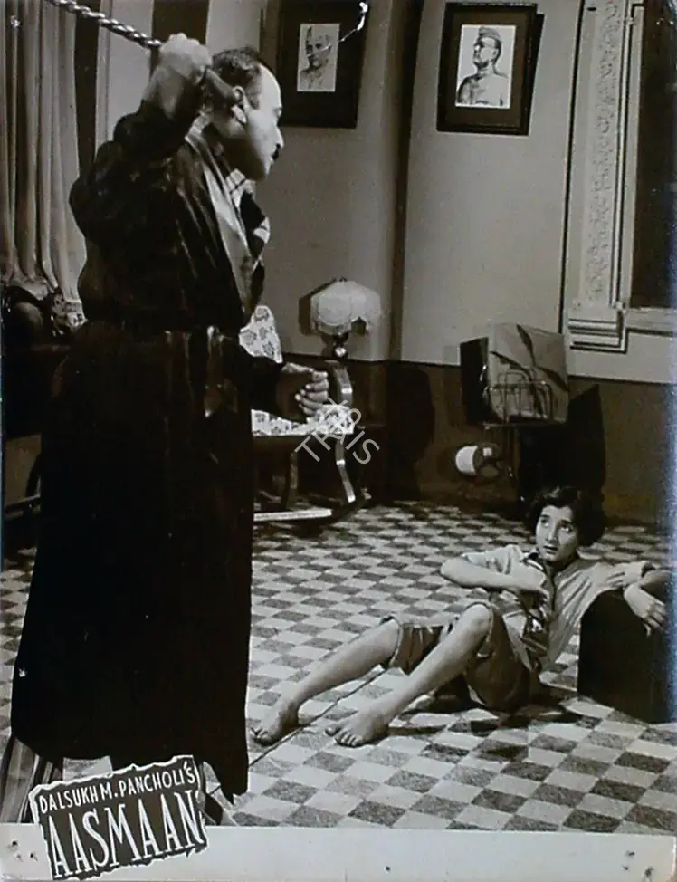 Dalsukh M. Pancholi (Director), Aasman, 1952, Lobby Card