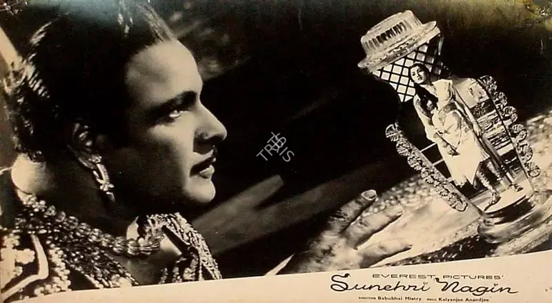 Babubhai Mistri (Director), Sunehri Nagin, 1963, Lobby Card