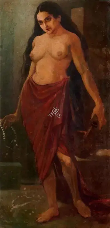 Gunwant H. Nagarkar (Artist), Nude, 1928, Painting