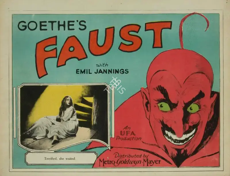 F.W. Murnau (Director), Faust, 1926, Lobby Card