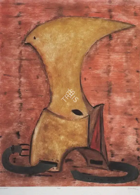 Surendran Nair (Artist), Ruby, 1996, Painting