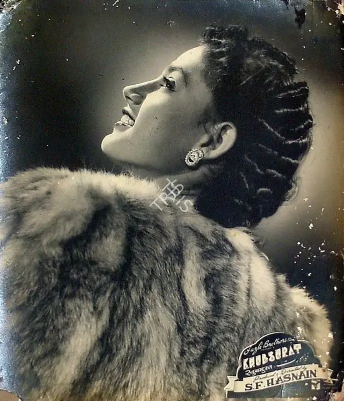 S.F. Hasnain (Director), Khubsurat, 1952, Lobby Card