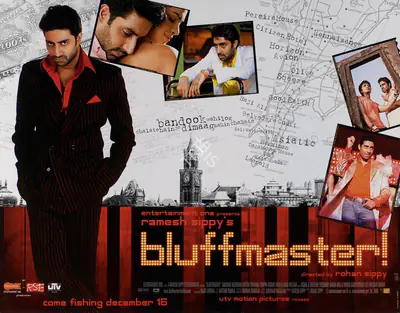 Ramesh Sippy (Producer), Bluffmaster, 2005, Lobby Card