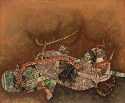 Dave, Shanti (Artist). Untitled, 1973-1974 | Painting, Sa.Onl/18.12.24, 2024 · Saffronart