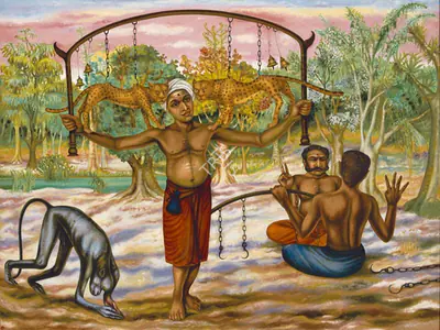 Gopikrishna (Artist), Pulikavadi, 2007, Painting
