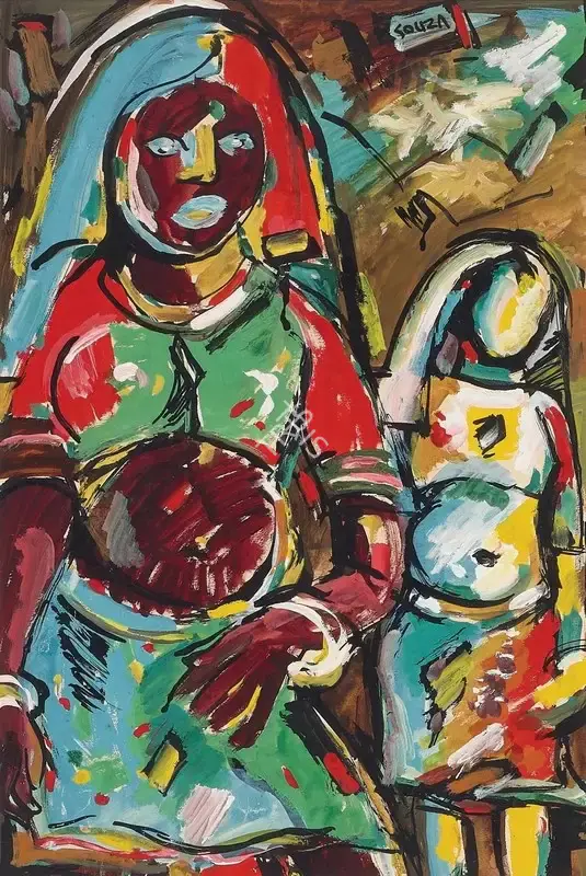 F.N. Souza (Artist), Untitled, 1947, Painting