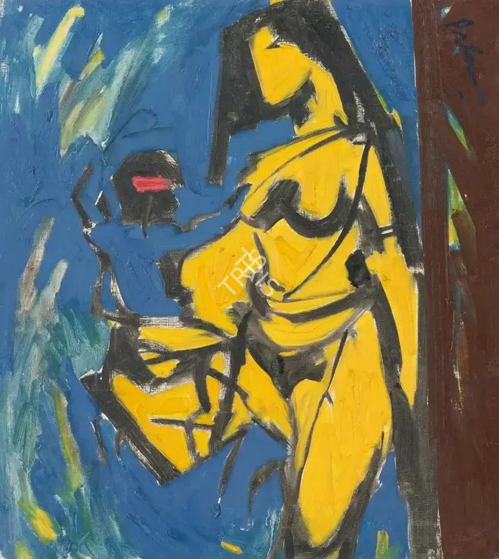 Shankar Palsikar (Artist), Untitled (Nude), Painting