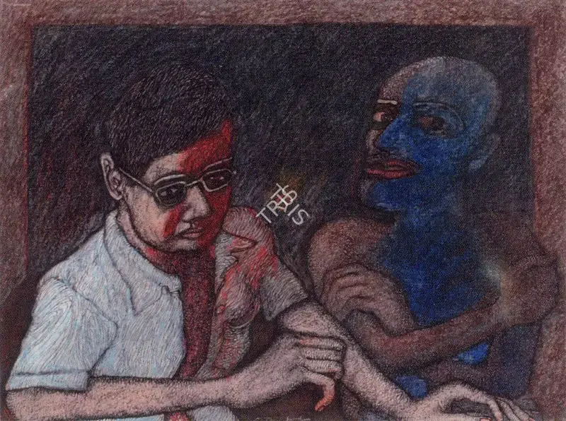 Jogen Chowdhury (Artist), Untitled, 1988, Painting