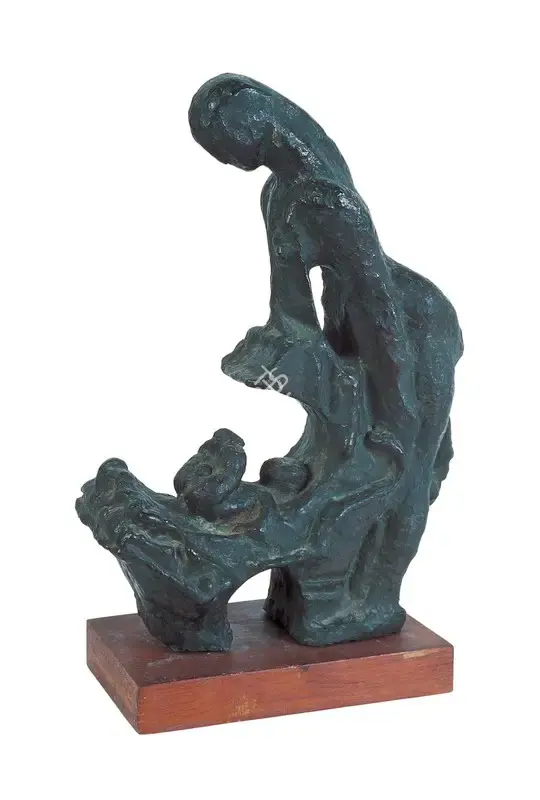 Ramkinkar Baij (Artist), Mother & Child, Sculpture