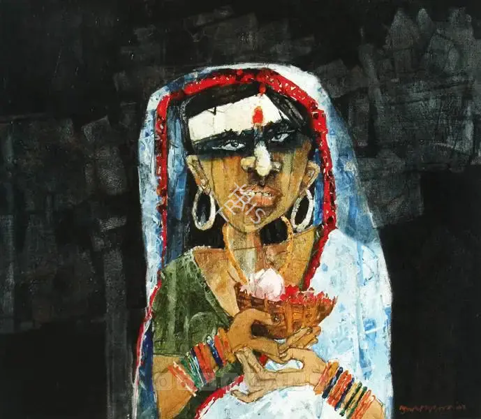 Ray, Shyamal Dutta (Artist). Celebration, 1995 | Painting, Ch.NeY/30.03.06, 2006 · Christie's