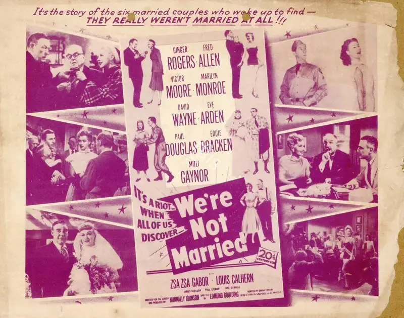 Edmund Goulding (Director), We're Not Married!, 1952, Handbill