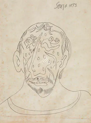 F.N. Souza (Artist), Untitled, 1973, Drawing