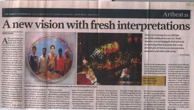 Shweta Sharma (Reporter), A New Vision With Fresh Interpretations, 2012, Newspaper Clipping