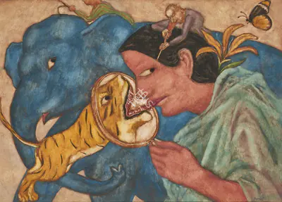 Ambalal, Amit (Artist). The Art Critic, 2000 | Painting, Pu.Onl/12.03.26, 2026 · Pundole