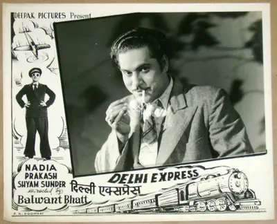 Balwant Bhatt (Director), Delhi Express, 1949, Lobby Card