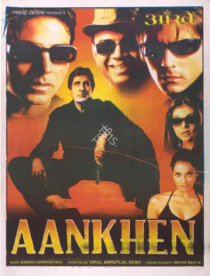 Gaurang Doshi (Producer), Aankhen, 2002, Full Sheet Poster