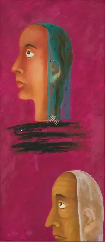 Arpana Caur (Artist), Time-Image, 1989, Painting