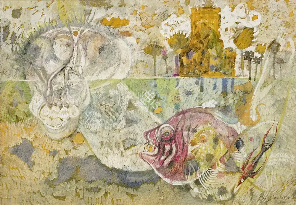 J. Sultan Ali (Artist), Pramannu Darshan Series : Samundra No Prani, 1978, Painting