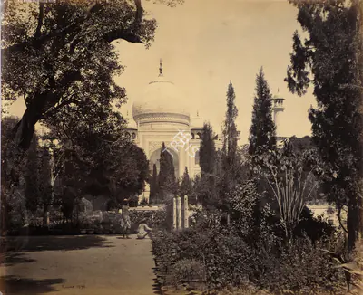 Samuel Bourne (Photographer), The Taj, Agra, 1865, Antiquarian Photograph