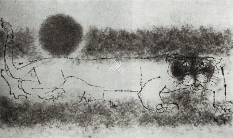 K.M. Adimoolam (Artist), Tiger, Painting
