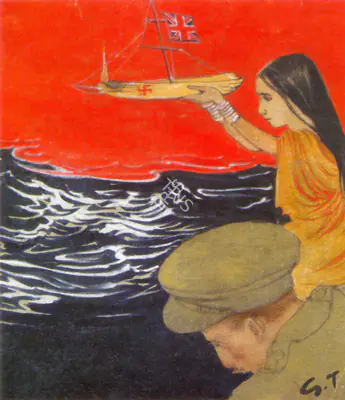 Gaganendranath Tagore (Artist), Political Seascape, 1920, Painting