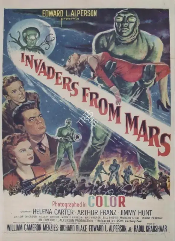 Edward L. Alperson, Jr. (Producer), Invaders from Mars, 1953, Poster