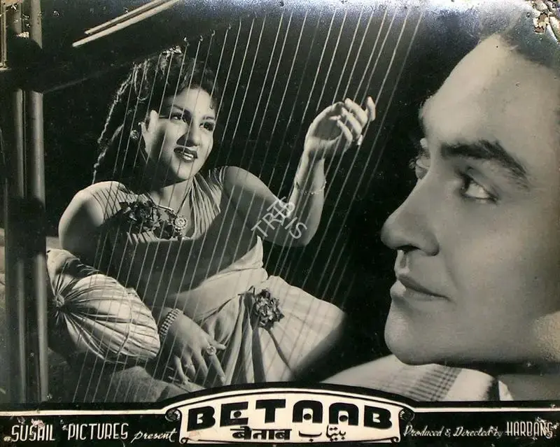 Harbans (Producer), Betaab, 1952, Lobby Card