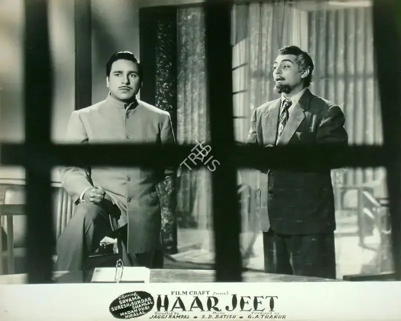 Jaggi Rampal (Director), Haar Jeet, 1954, Lobby Card
