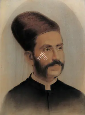 Attributed to Pestonji Bomanji (Artist), Portrait of Parsi Gentleman, 1910, Painting