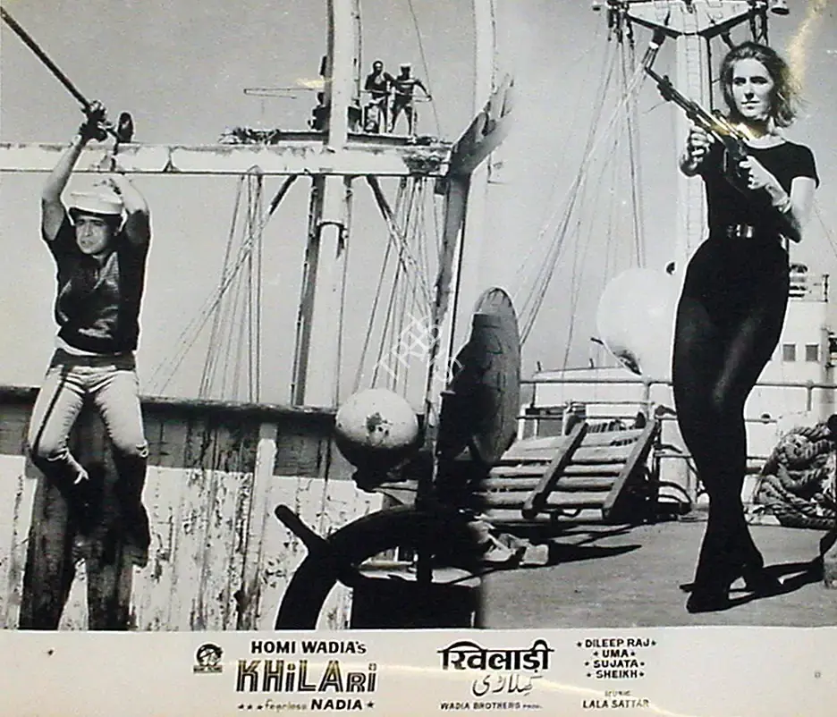 Anant Wadadeker (Cinematographer), Khilari, 1968, Lobby Card