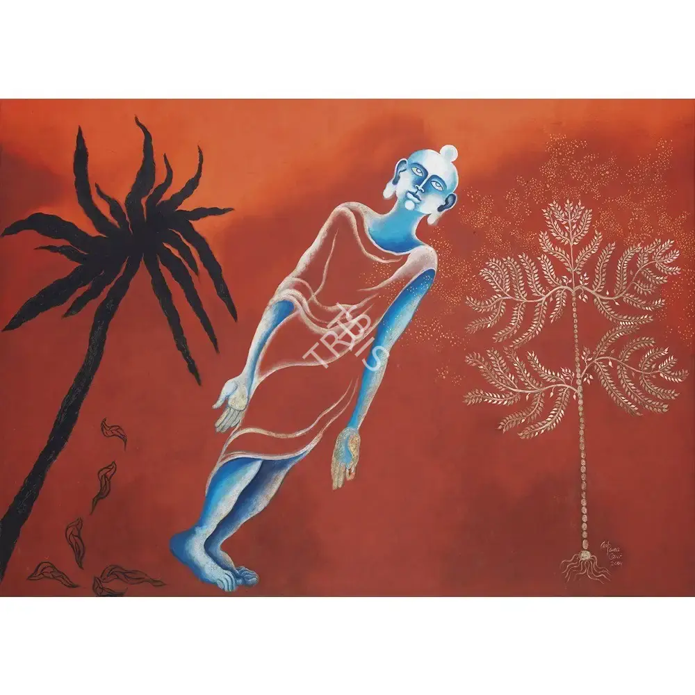 Arpana Caur (Artist), Tree of Suffering Tree of Enlightenment, 2004, Painting