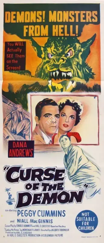 Frank Bevis (Producer), Curse of the Demon, 1957, Poster