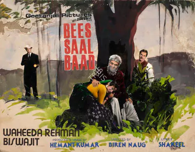 Hemanta Mukherjee (Producer), Bees Saal Baad, 1962, Showcard