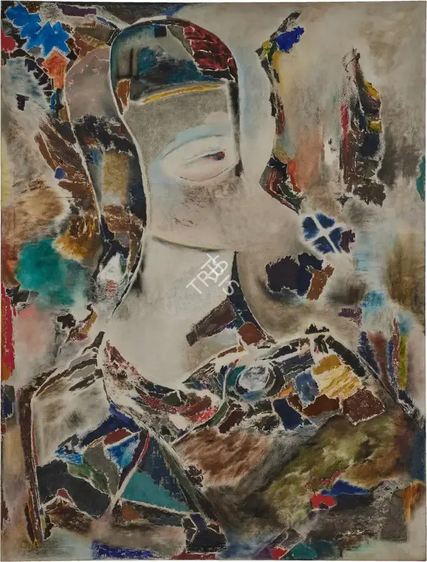 Bal Chhabda (Artist), Head of Christ, 1963, Painting