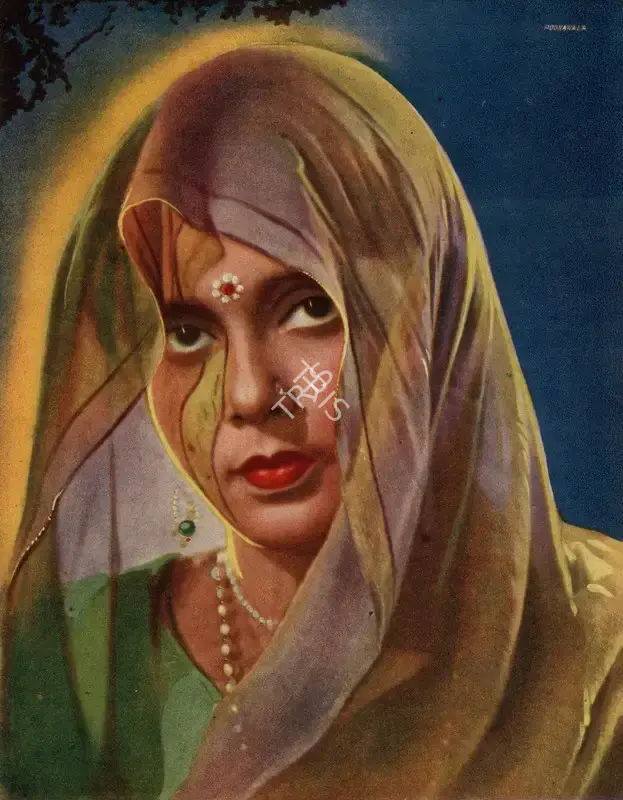 Unknown (Artist), Unknown (Artist), Beena Kumari | Oleograph, July 1943, Oleograph