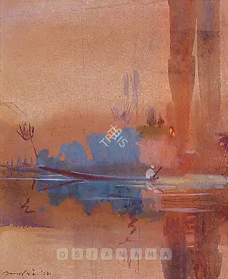 N.S. Bendre (Artist), Kashmir Evening, 1934, Painting