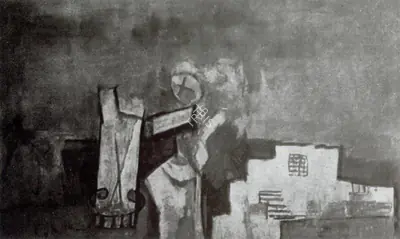K.S. Kulkarni (Artist), Deserted Land, Painting