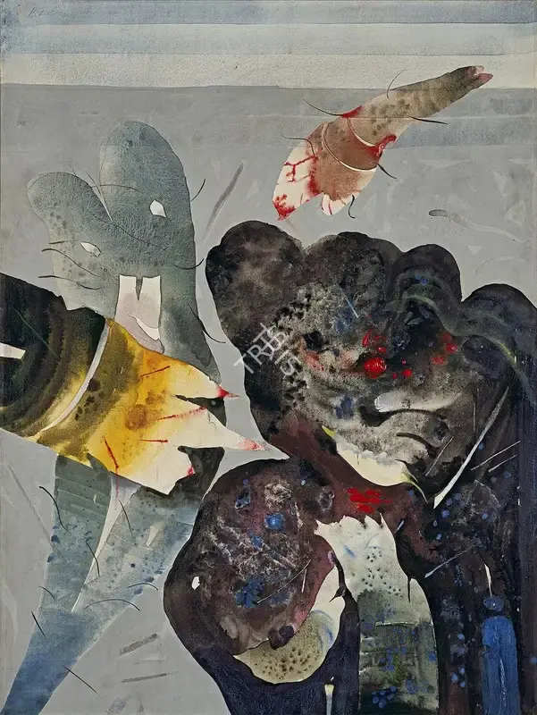 Dasgupta, Bimal (Artist). Untitled, 1995 | Painting, AG.Onl/24.06.22, 2022 · Asta Guru