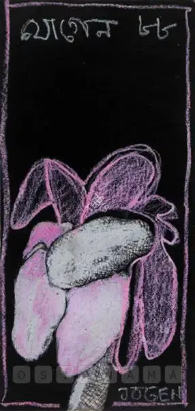 Jogen Chowdhury (Artist), Flower, 1988, Drawing