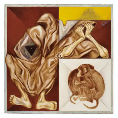 Ramachandran, A. (Artist). The Cage, 1975 | Painting, Ch.NeY/23.09.20, 2020 · Christie's